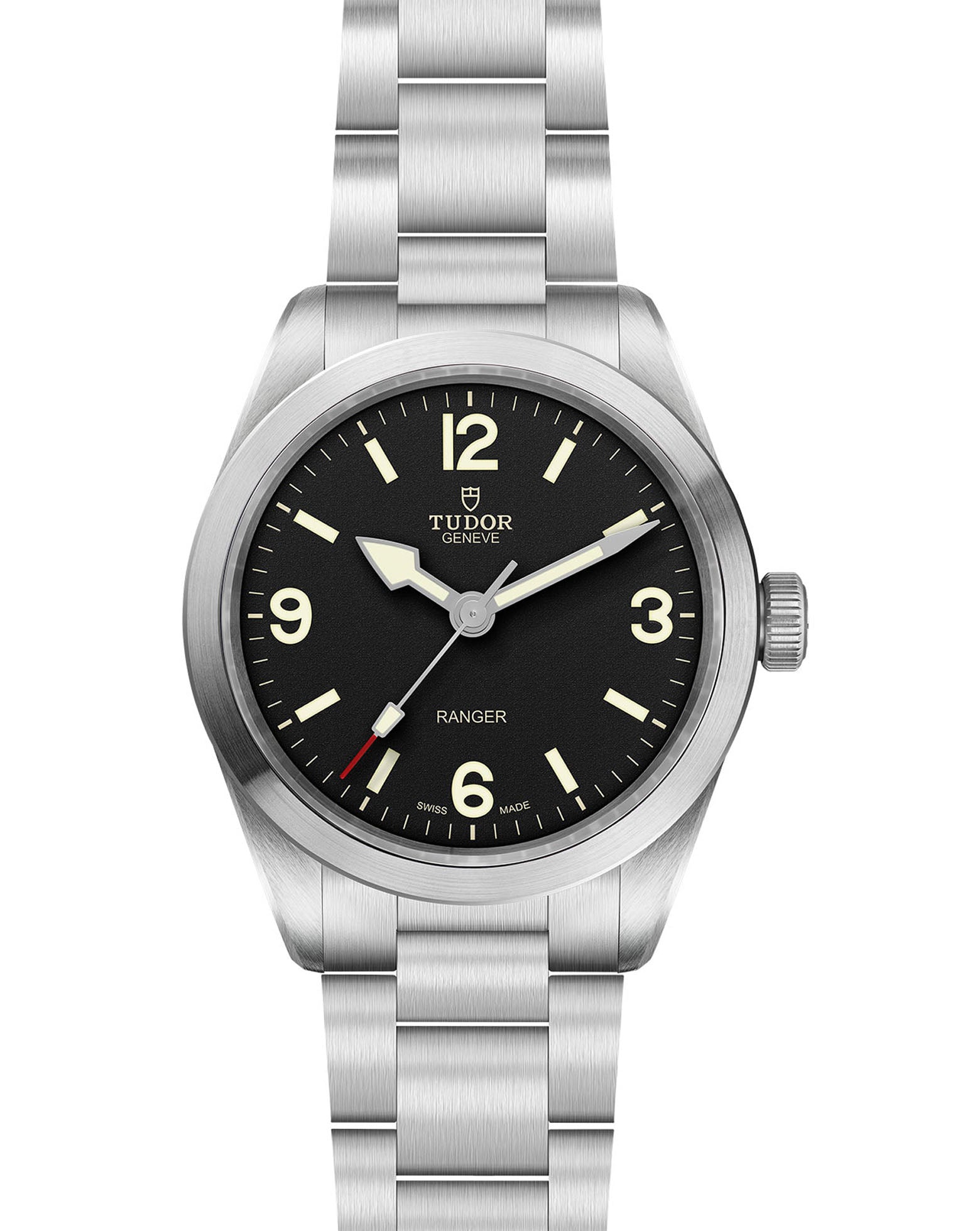 TUDOR Ranger 39mm, Steel Case, Black Dial on Steel Bracelet