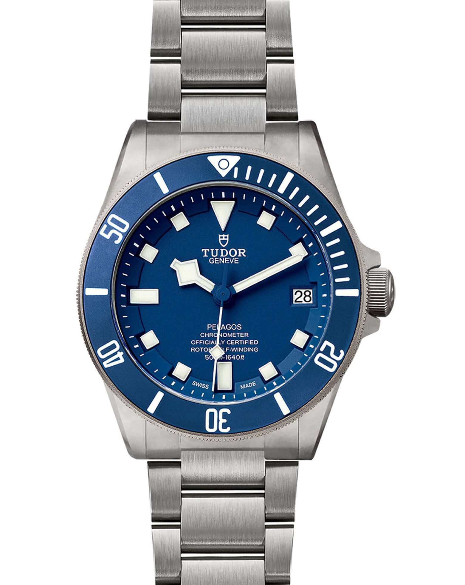 TUDOR Pelagos 42mm, Blue Dial on Titanium Bracelet