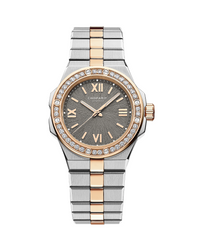 Chopard Alpine Eagle 33mm, automatic, ethical rose gold, Lucent Steel, diamonds