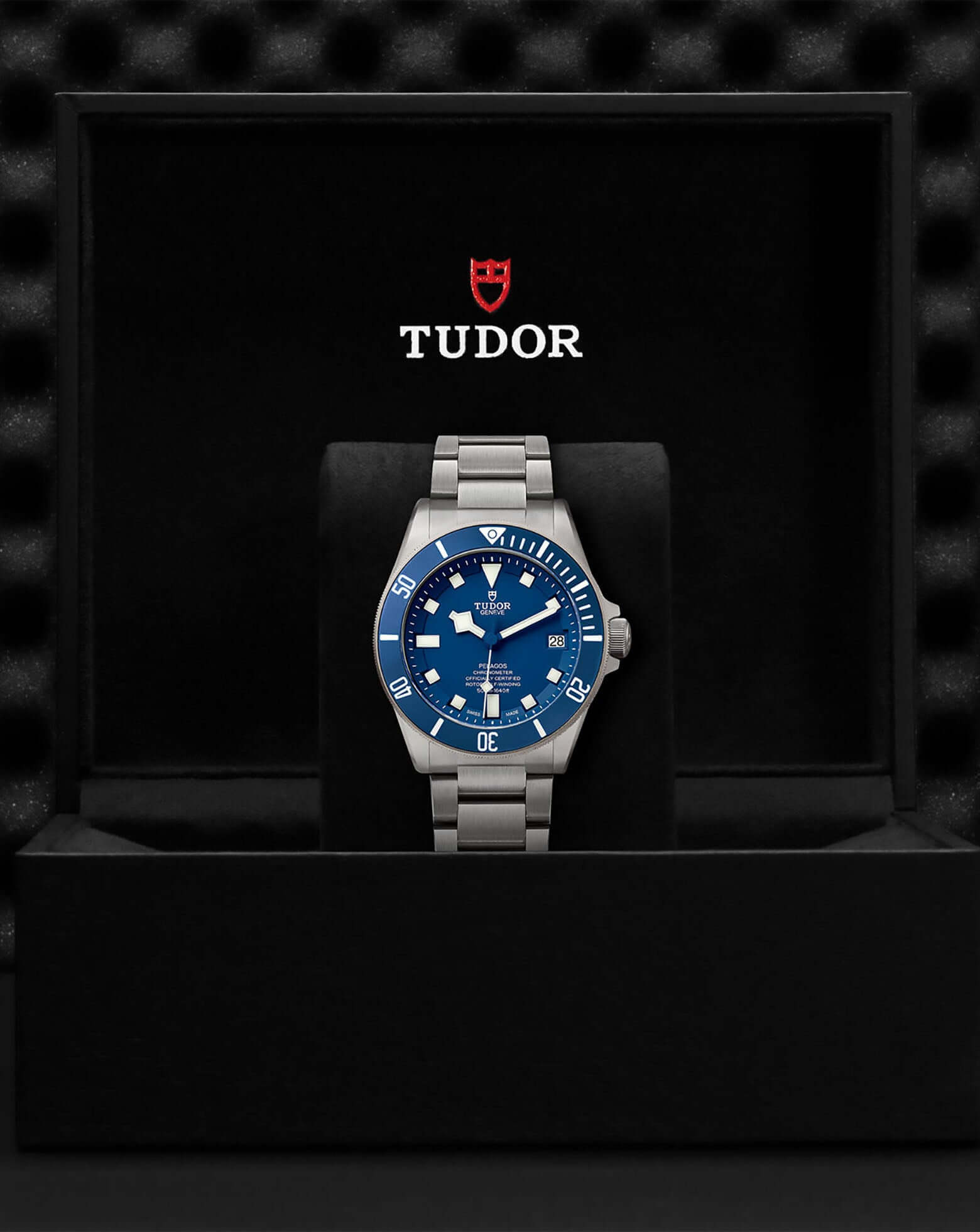TUDOR Pelagos 42mm, Blue Dial on Titanium Bracelet
