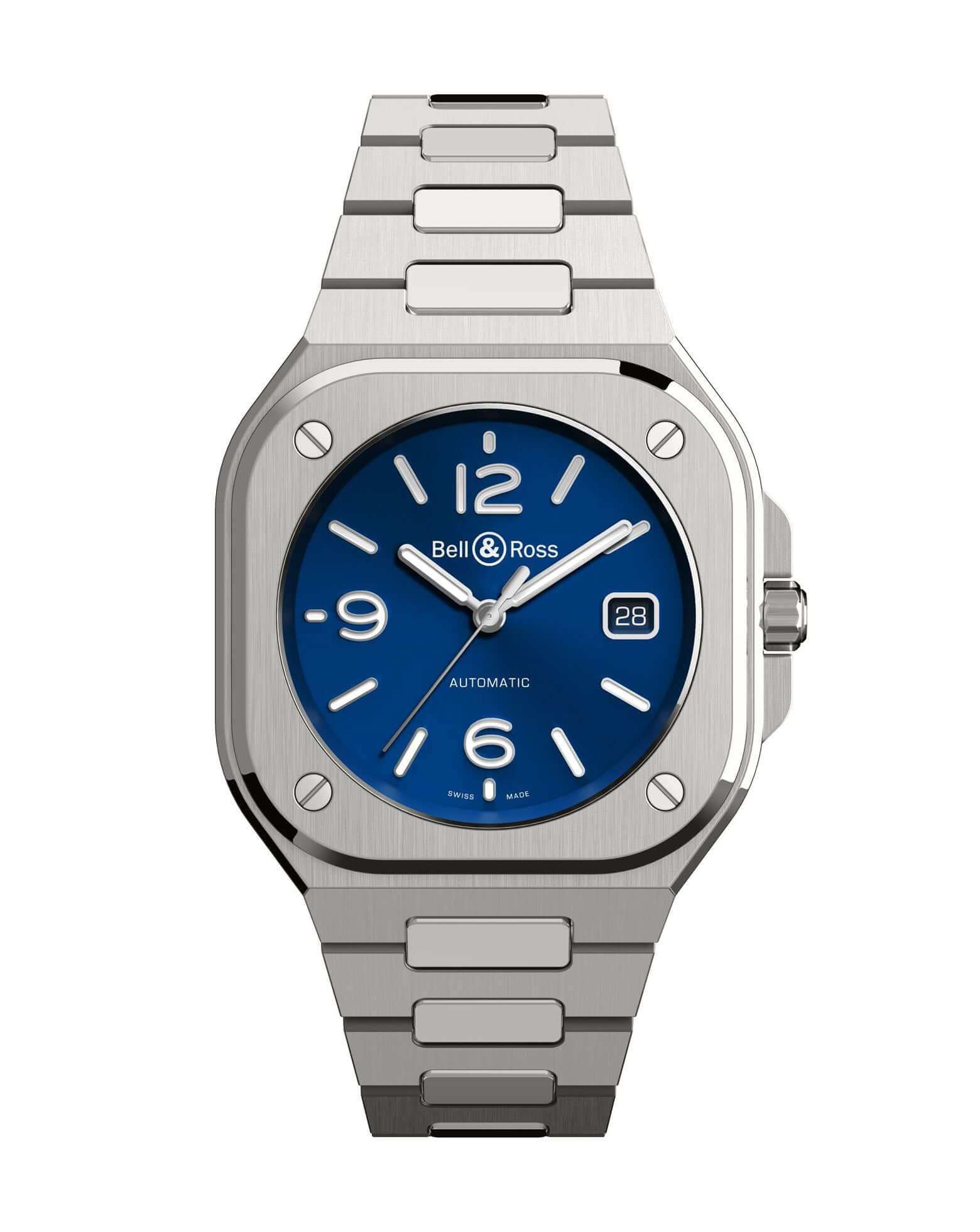 Bell & Ross BR 05 Blue Steel case 40mm on rubber strap