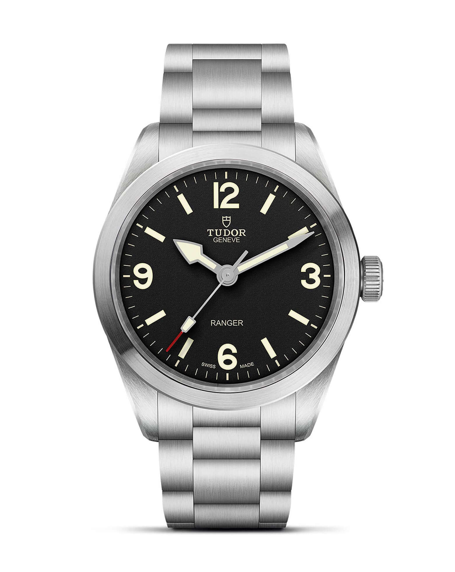 TUDOR Ranger 39mm, Steel Case, Black Dial on Steel Bracelet