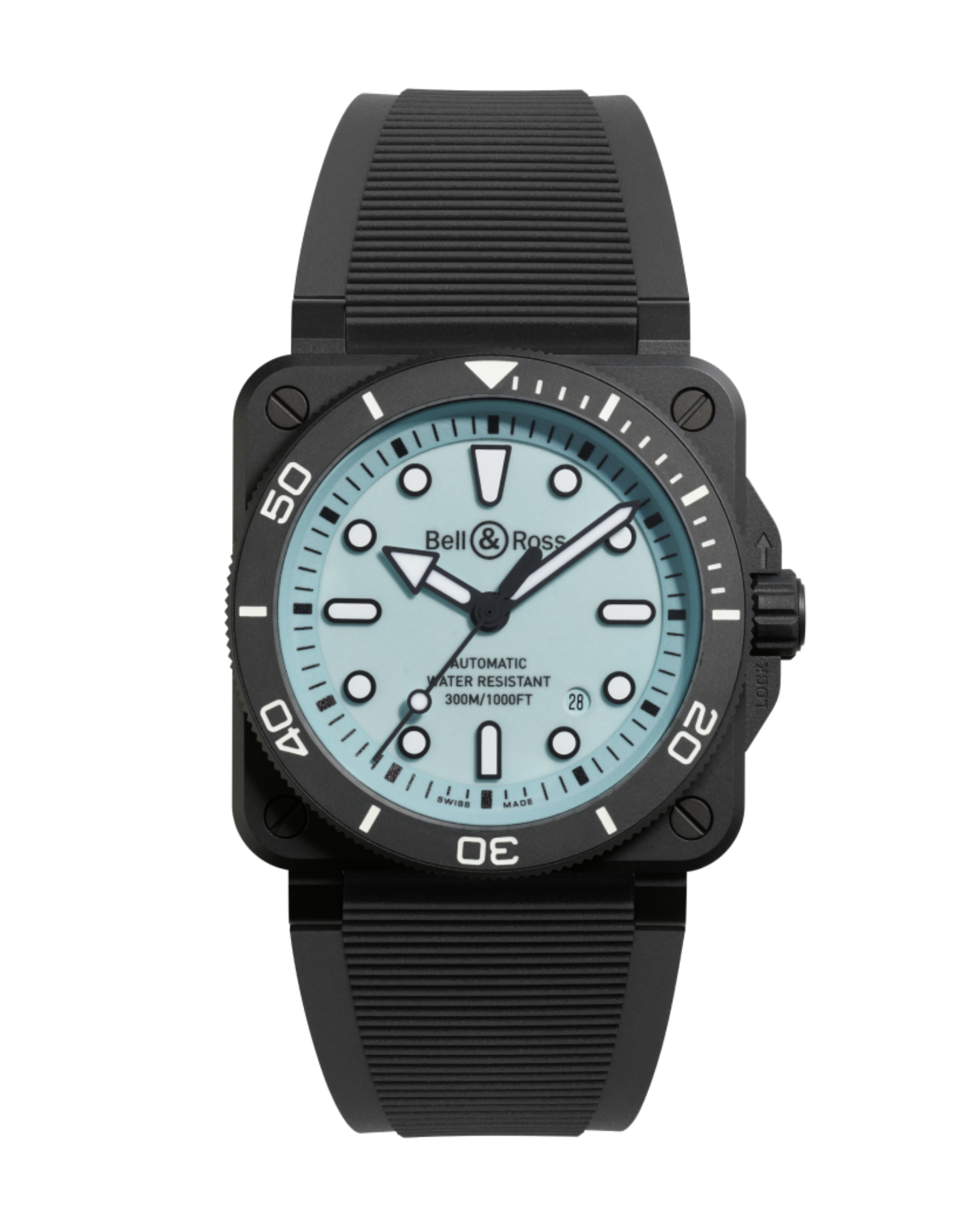 Bell & Ross BR 03 Diver Full Lum 42mm on hybrid strap