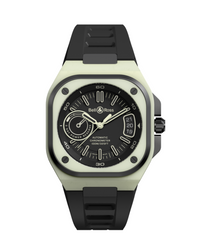 Bell & Ross BR-X5 Green Lum 41mm on rubber strap